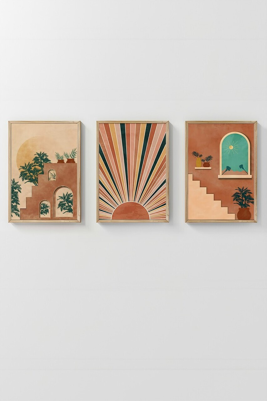 Tablou decorativ, 3Dartsohoset25, Lemn masiv, MDF, Multicolor - view 2