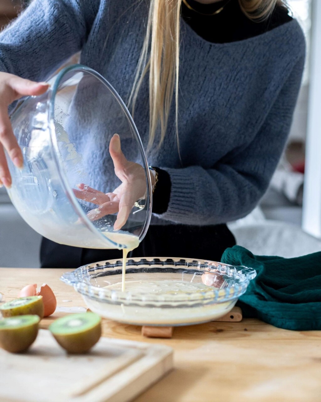 Tava tarta, cu manere, sticla termorezistenta, 26x23cm/1,3L, "Iconics" - Pyrex - imagine 5