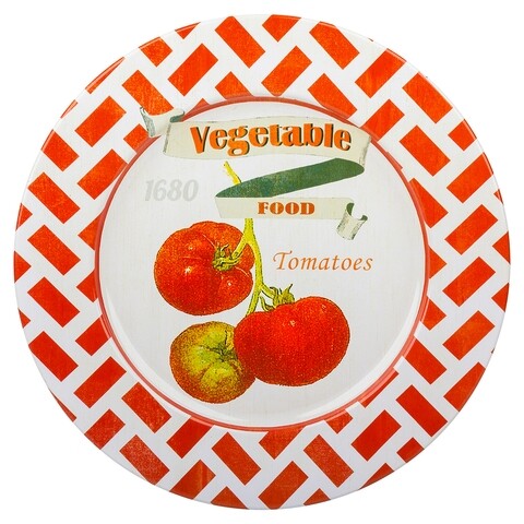 Platou decorativ Tomatoes, Creaciones Meng, 33 cm, metal