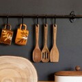 Set 3 ustensile de bucatarie Mooka, Homla, 22 cm, lemn, natur
