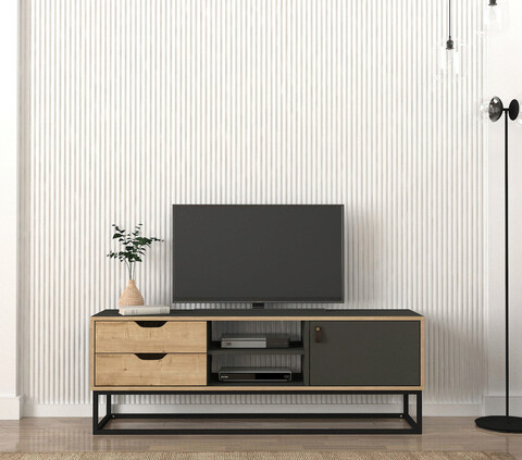 Comoda tv, tera home, dolores, 150x53.2x35 cm, pal, safir / antracit