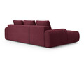 Coltar extensibil stanga 3 locuri, Linz, Cosmopolitan Design, 275x142x84 cm, tesatura structurata, bordo