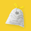 Set 40 saci de gunoi, Brabantia, PerfectFit, marimea A, 3 L, nailon, alb