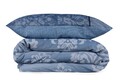 Lenjerie de pat dubla king size, Victoria, Oyku 121VCT58497, 3 piese, amestec bumbac, multicolor