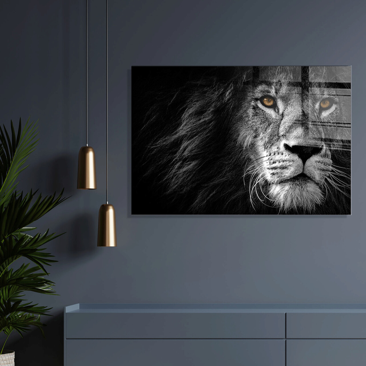 Tablou decorativ, 1330, Sticla temperata, 30 x 45 cm, Multicolor - 1 | YEO