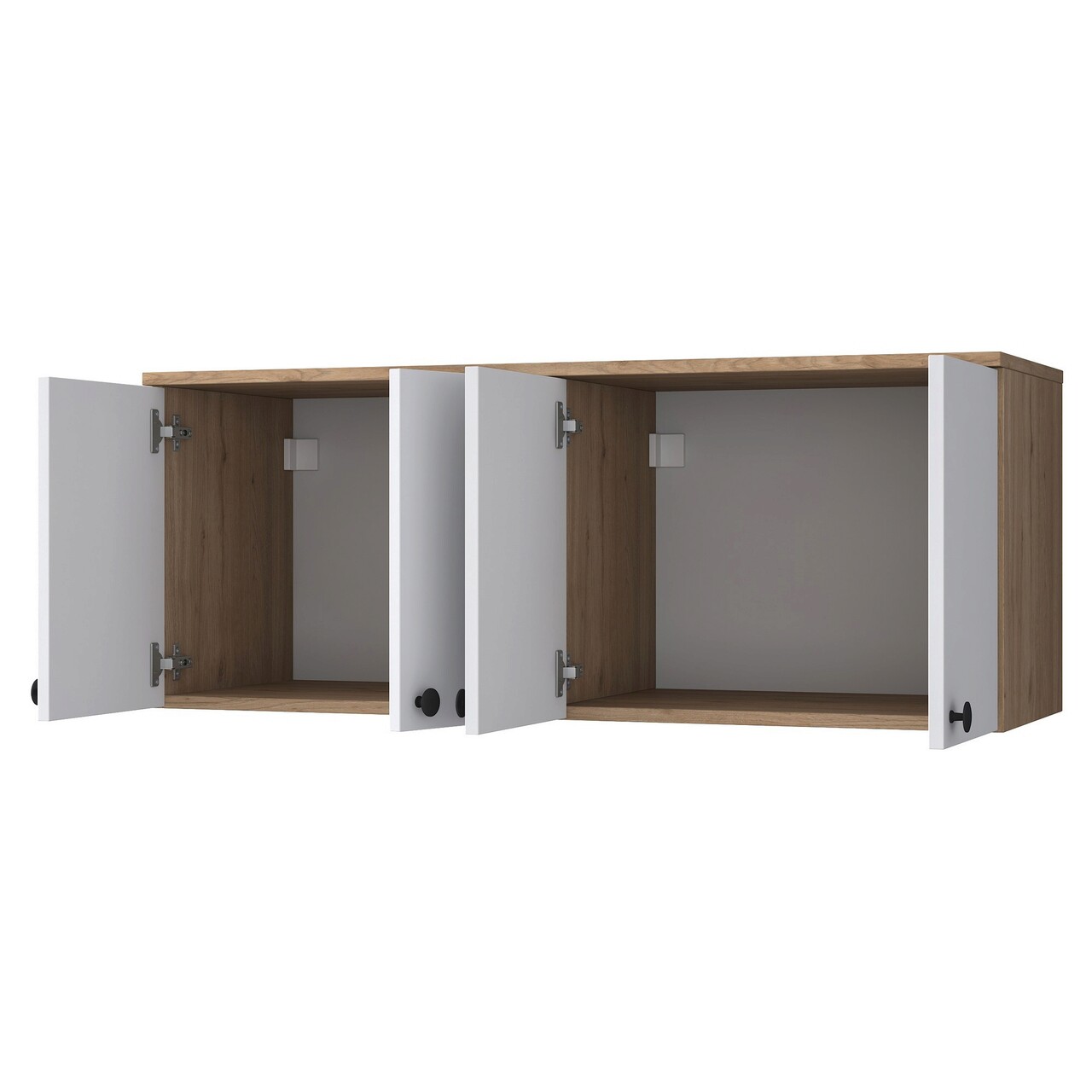 Dulap multifunctional, Rani, BA120, 120x46.8x42.5 cm, PAL, Nuc/Alb