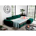 Coltar extensibil dreapta 3 locuri ELTAP, RT-35NU, Grayson, 278x205x92 cm, lemn/poliester, verde inchis