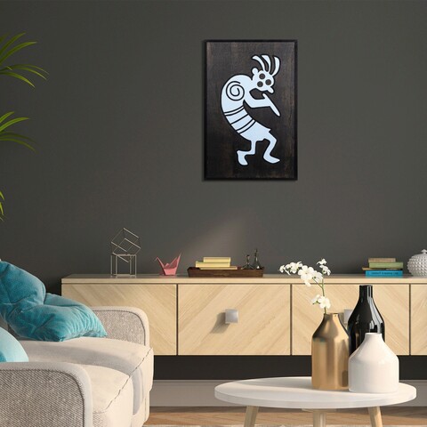 Decoratiune de perete, Yamac, Placaj, Dimensiune: 39 x 59 cm, Multicolor mezoni.ro
