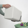 Cos de gunoi, Brabantia, Sort&Go, 16 L, 27.9x22x40.1 cm, polipropilena, gri deschis