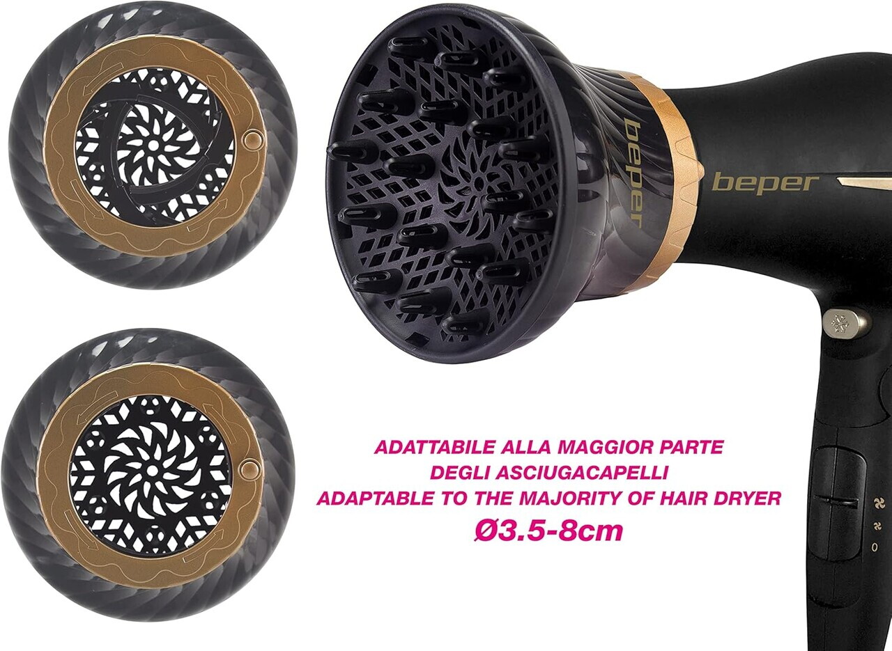 Difuzor universal pentru uscatorul de par C301ABE001, Beper, diametru ajustabil - view 11