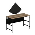 Birou, Minerva, Greta, 120x74x60 cm, PAL, Dore / Negru