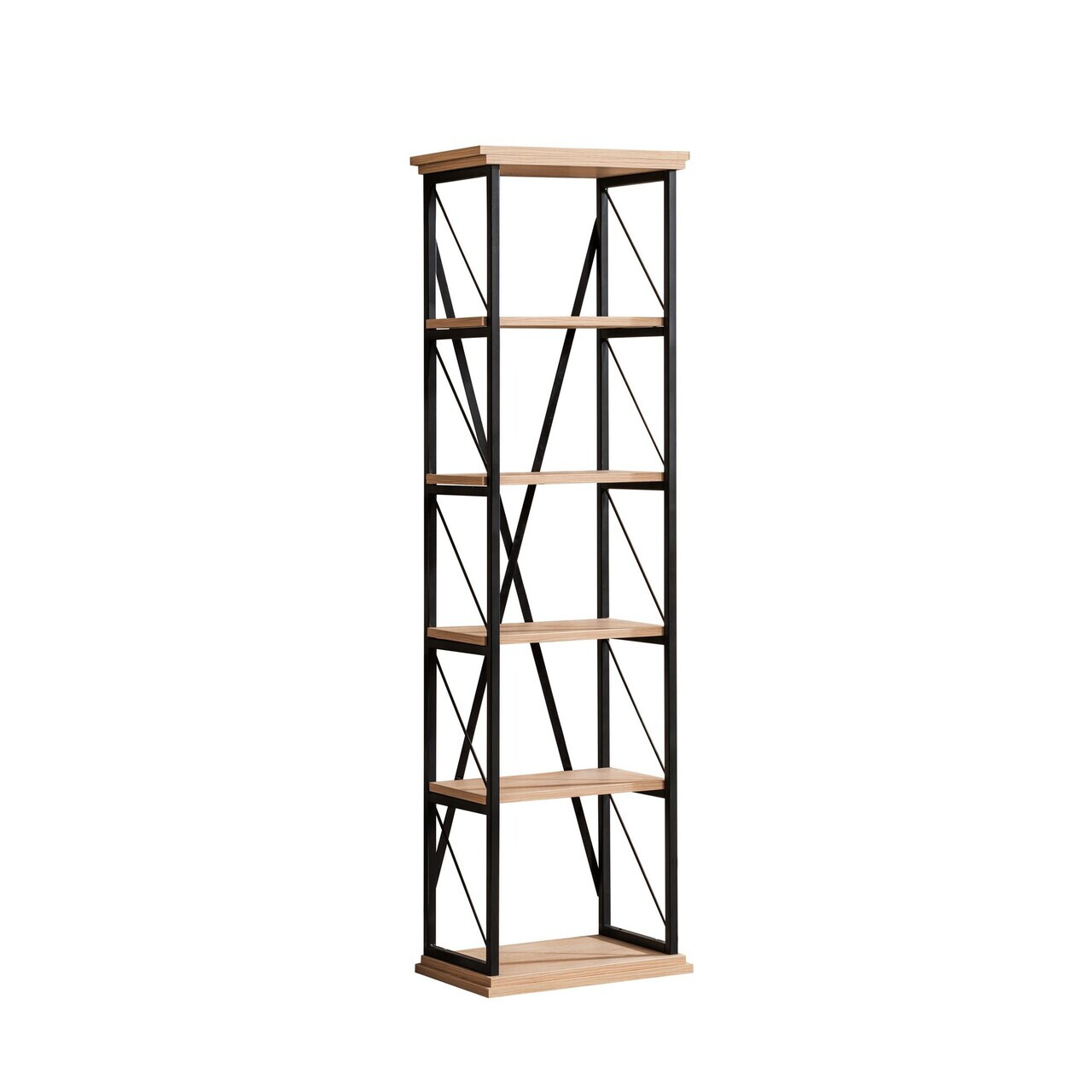 Corp biblioteca, Hanah Home, Polo, 47x168x31 cm, PAL, Maro - view 3