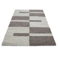 Covor Shaggy Kenya, Decorino, 60x110 cm, polipropilena, bej