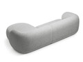 Coltar dreapta 3 locuri, Kate, Micadoni, 285x176x76 cm, tesatura structurata, gri deschis melanj