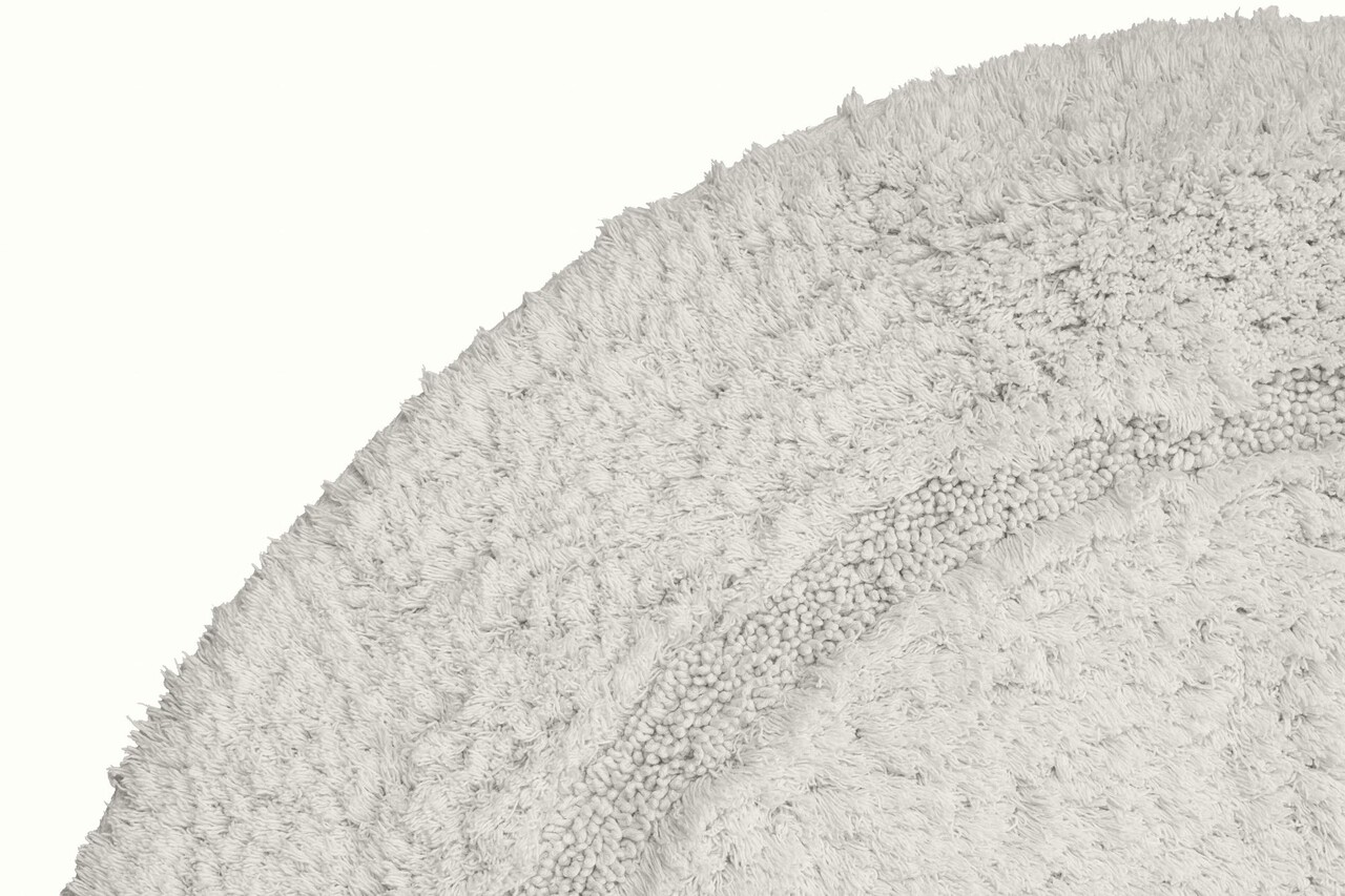 Covoras de baie, L'essentiel Maison, Wolle, 90x90 cm, Ecru - imagine 4