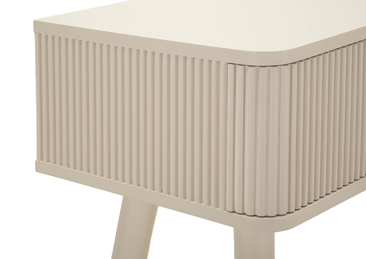 Consola, Mauro Ferretti, Shy, 108x30x77 cm, lemn de pin, alb/auriu - view 3