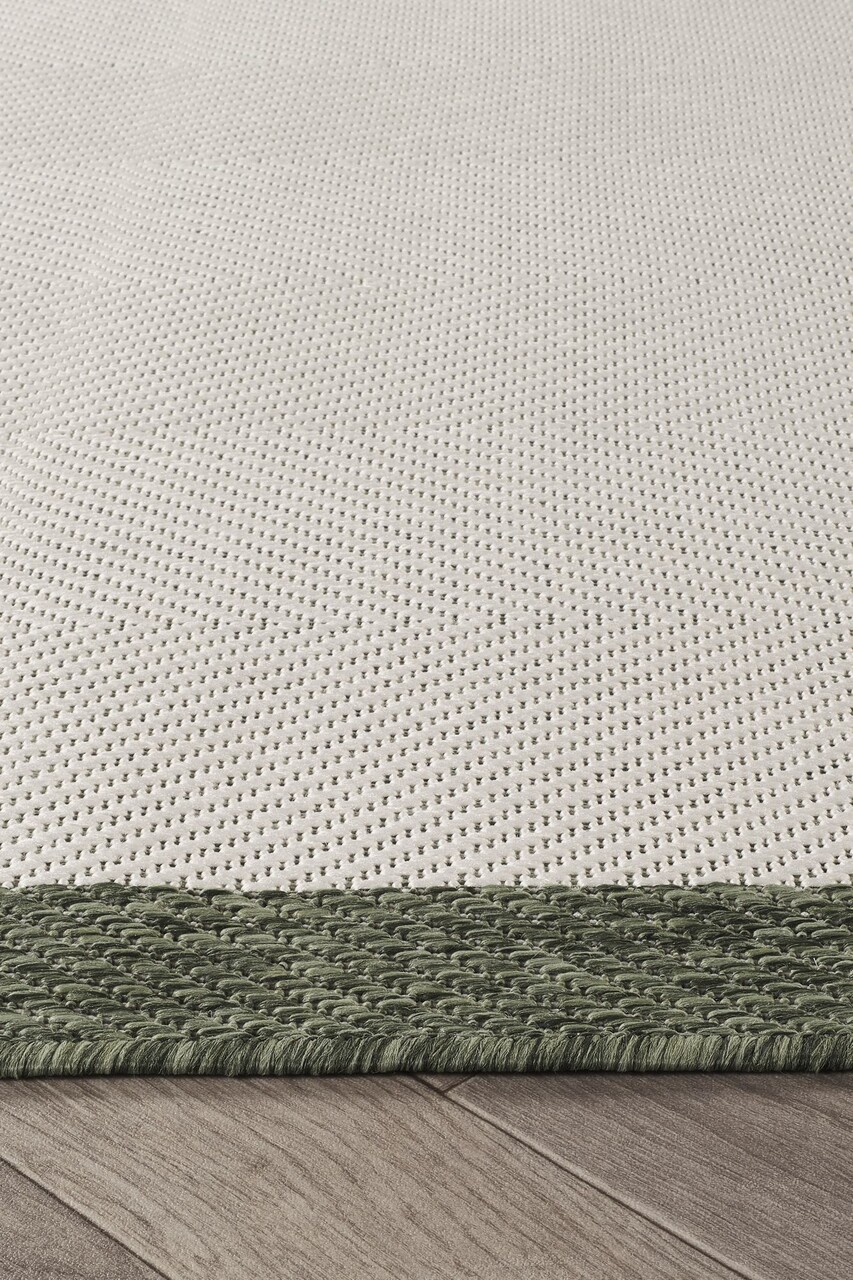 Covor (80 x 300), Sisalux 3090, 80x300 cm, Crem / Verde - view 5