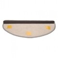 Set 2 covorase pentru trepte, Heinner, 67x28 cm, polipropilena, gri