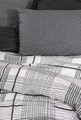 Lenjerie de pat dubla, Will - Anthracite, Cotton Box, Bumbac Ranforce