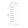 Dulap multifunctional, Estella, Zola 9N, Alb / Galben