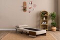 Canapea extensibilă cu 1 loc, Futon, 859FTN2336, Metal , Crem