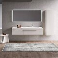 Covor, Kece-Fr04, 100x200 cm, Gri