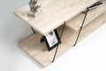Comoda TV, Kalune Design, Canaz, Travertin / Negru