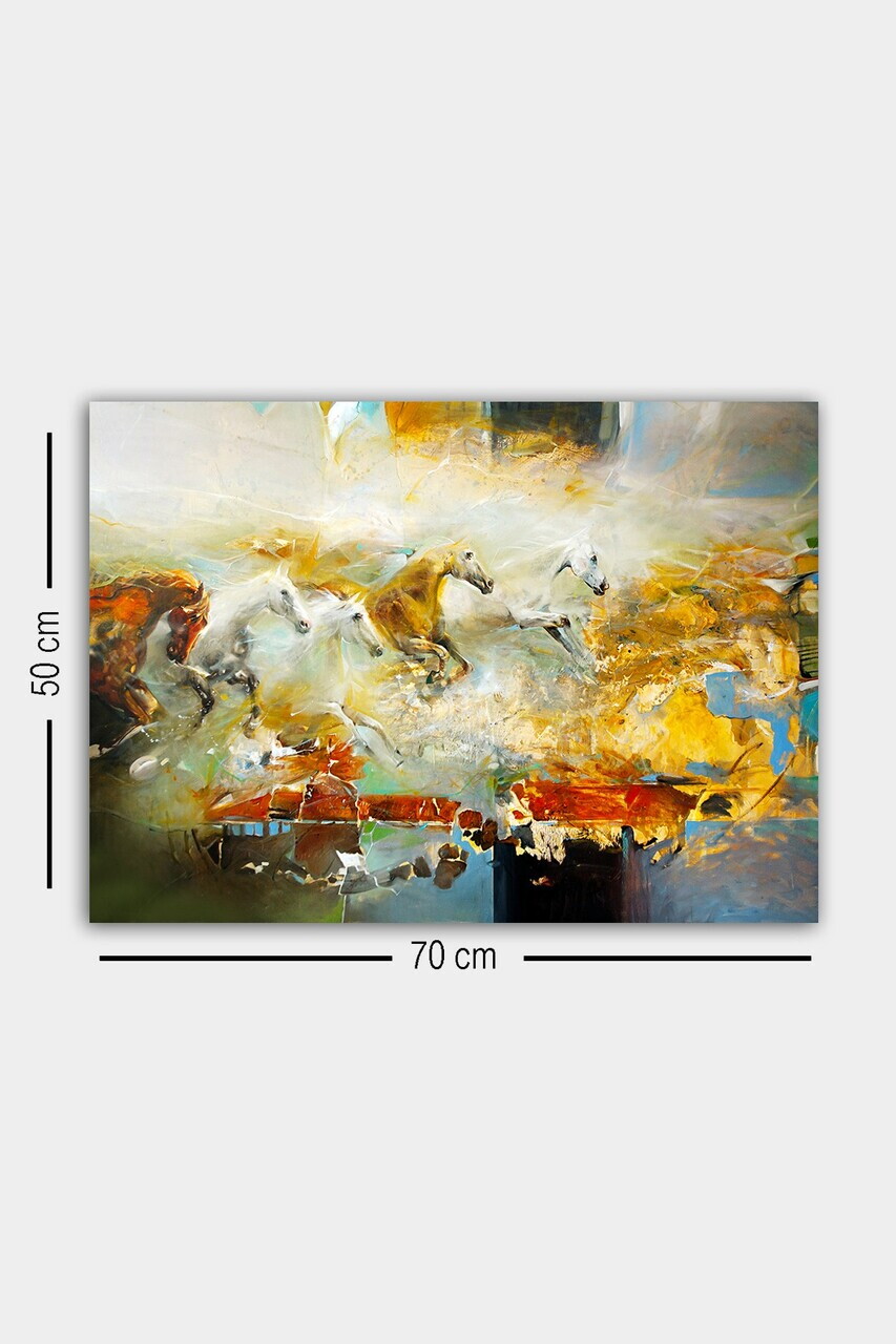 Tablou decorativ, 1399096841-5070, Canvas, Rama din lemn (grosime 3 cm), Multicolor — imaginea 3