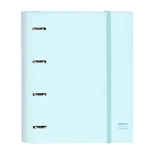 Biblioraft, safta, celeste, 27 x 32 x 3.5 cm, poliester, bleu