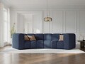 Canapea semirotunda 3 locuri, Lupine, Micadoni Home, BL, 322x135x70 cm, poliester chenille, albastru