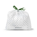 Set 20 saci de gunoi, Brabantia, PerfectFit, marimea R, 36 L, nailon, alb