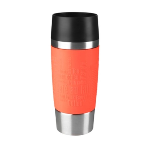 Cana termos, Tefal, Travel Mug, 360 ml, inox/plastic, portocaliu