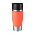 Cana termos, Tefal, Travel Mug, 360 ml, inox/plastic, portocaliu