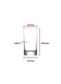 Set pahare, Hermia, 990LAV1224, Transparent