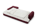 Coltar extensibil stanga 3 locuri, Linz, Cosmopolitan Design, 275x142x84 cm, tesatura structurata, bordo