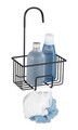 Etajera suspendata pentru baie Milito, Wenko, 18x13x28.5 cm, inox/PET, negru