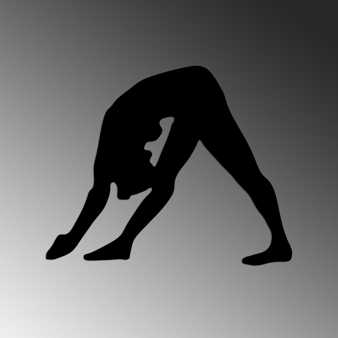 Decoratiune de perete, Yoga 14, Dimensiune: 55 x 45 cm, Negru — imaginea 5