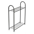 Decorative Jardiniere, Puqa Design, Gale, 86x70x23 cm, Metal, Negru