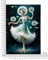Tablou decorativ Dancing -B, Mauro Ferretti, 72x102 cm, lemn de pin/canvas pictat si lacuit, multicolor