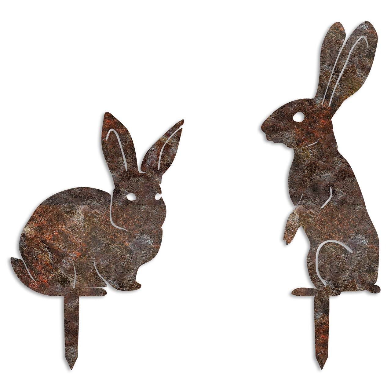 Set de obiecte decorative de grădină, Rabbits -A 01, Multicolor - view 4