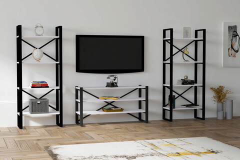 Comoda TV, Puqa Design, Egzotik, PAL, Alb mezoni.ro