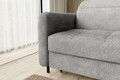 Coltar extensibil dreapta 3 locuri ELTAP, RT-03TOU, Gomsi, 228x165x100 cm, lemn/poliester, gri
