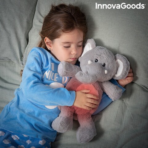Elefant de plus cu efect de incalzire si racire phantie, innovagoods, 37x25x15 cm