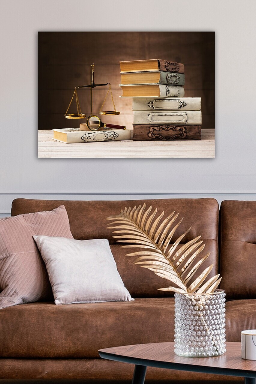 Tablou decorativ, 1241642590-5070, Canvas, Rama din lemn (grosime 3 cm), Multicolor