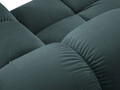 Coltar panoramic modular stanga 7 locuri, Bellis-51, Micadoni Home, 376x282x70 cm, catifea, turcoaz