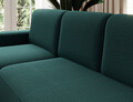 Coltar extensibil dreapta 4 locuri ELTAP, Aurumm, 285x180x92 cm, lemn/poliester, verde inchis