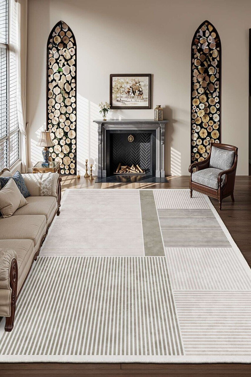 Covor, Sftkece034, 140x220 cm, Bej — imaginea 2