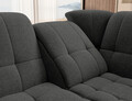 Coltar extensibil dreapta 3 locuri ELTAP, RT-04FL, Sado, 272x192x95 cm, lemn/poliester, gri inchis
