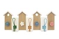 Cuier House, Bedora, 3 agatatori, lemn/metal, multicolor
