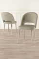 Set scaune 4 piese, Charlotte, Pane, Crem / Crom